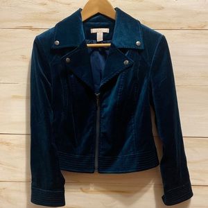 Chico's Turquoise Moto Jacket size 1